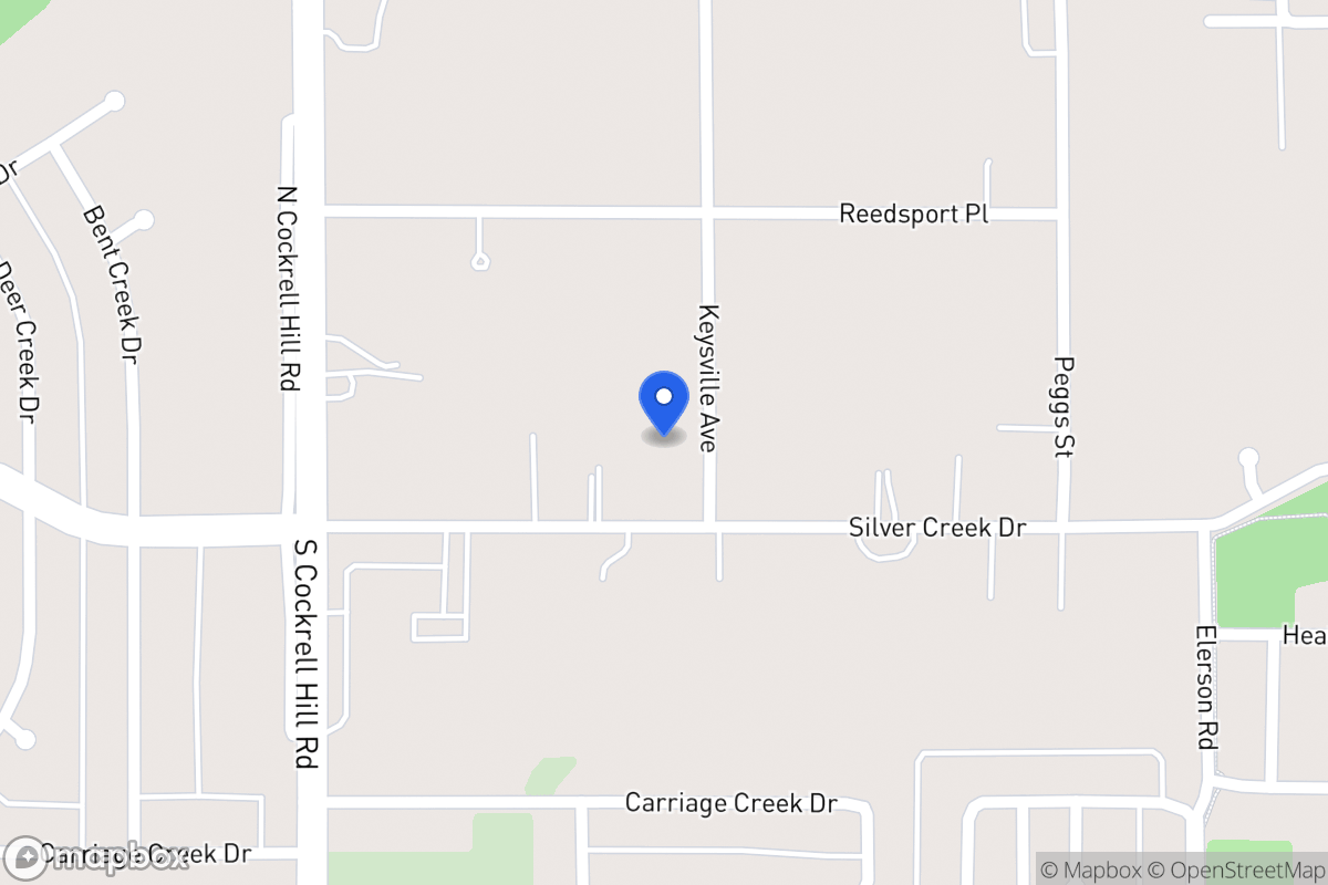 Map of 1201 Silver Creek Dr