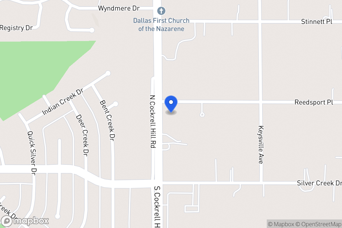 Map of 628 N Cockrell Hill Rd