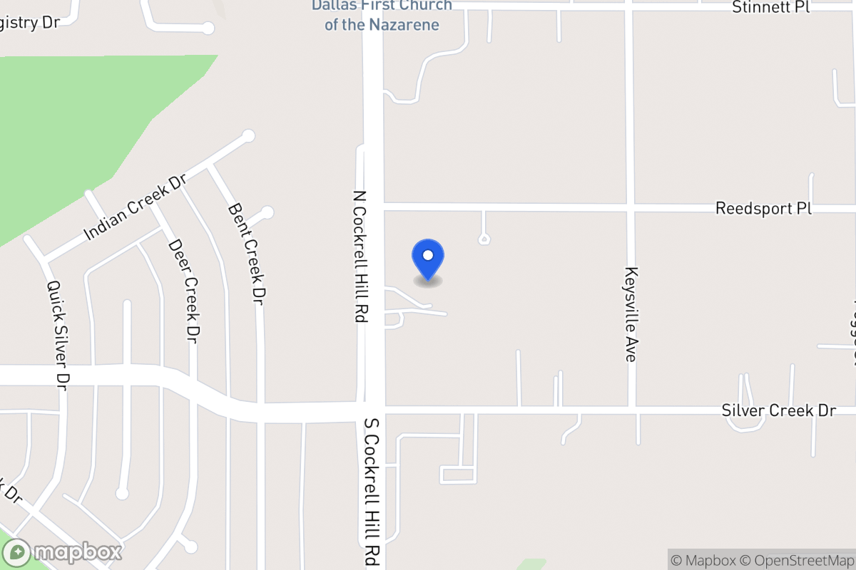 Map of 616 N Cockrell Hill Rd