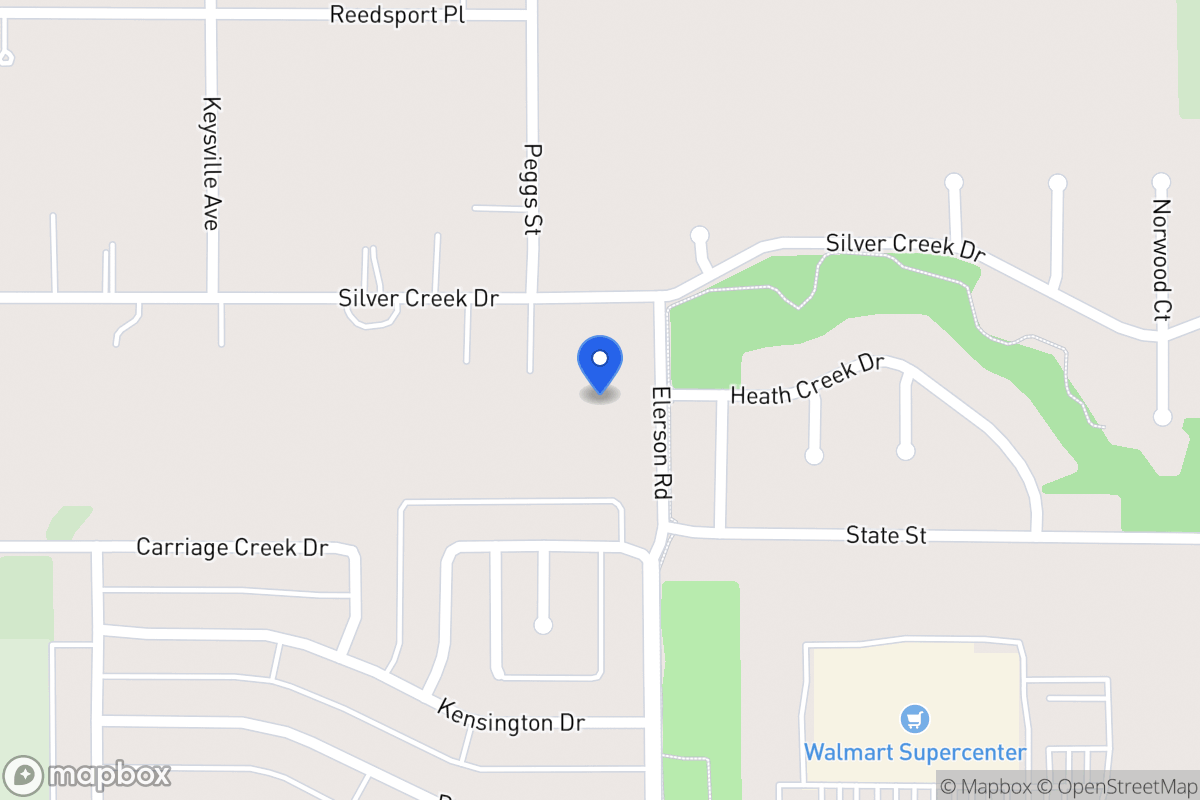 Map of 1004 Silver Creek Dr