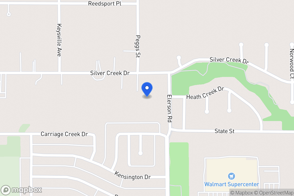 Map of 1008 Silver Creek Dr
