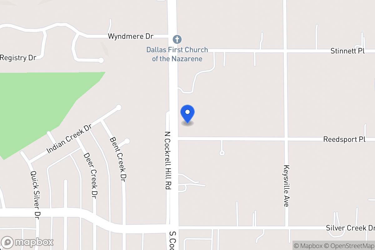 Map of 704 N Cockrell Hill Rd