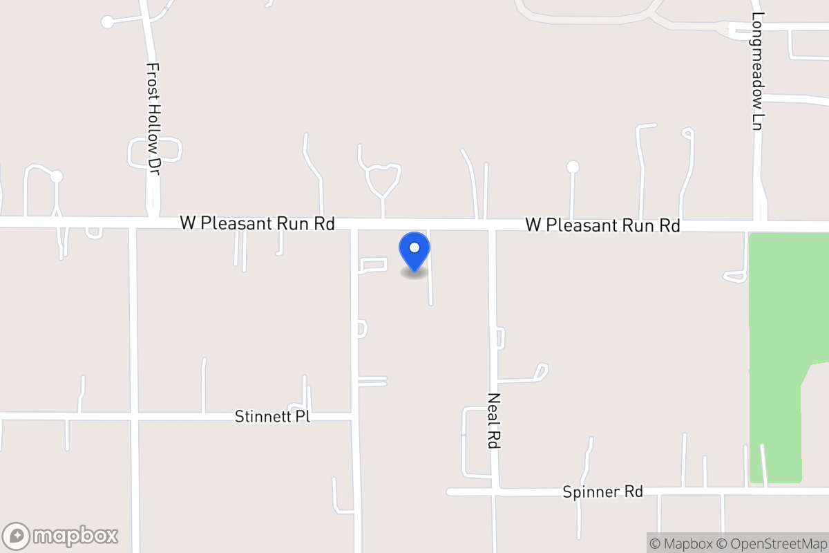 Map of 1010 W Pleasant Run Rd