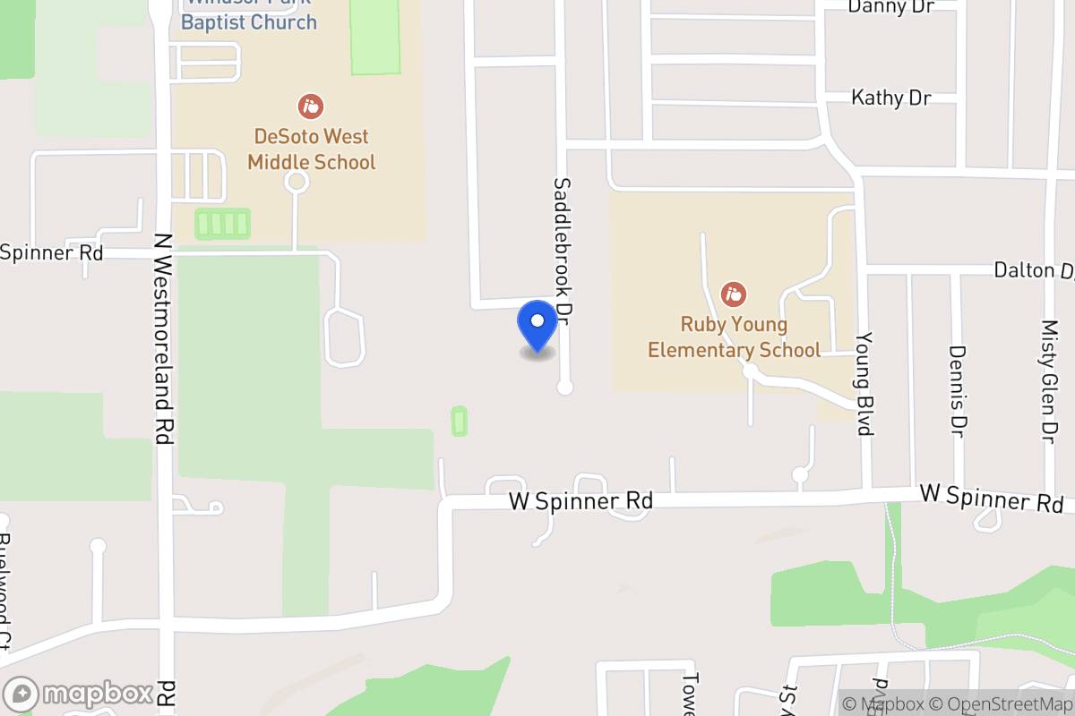 Map of 619 Saddlebrook Dr