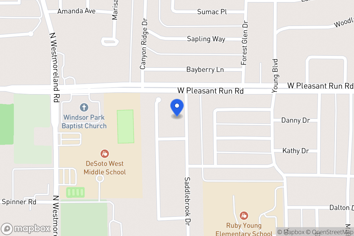 Map of 825 Saddlebrook Dr