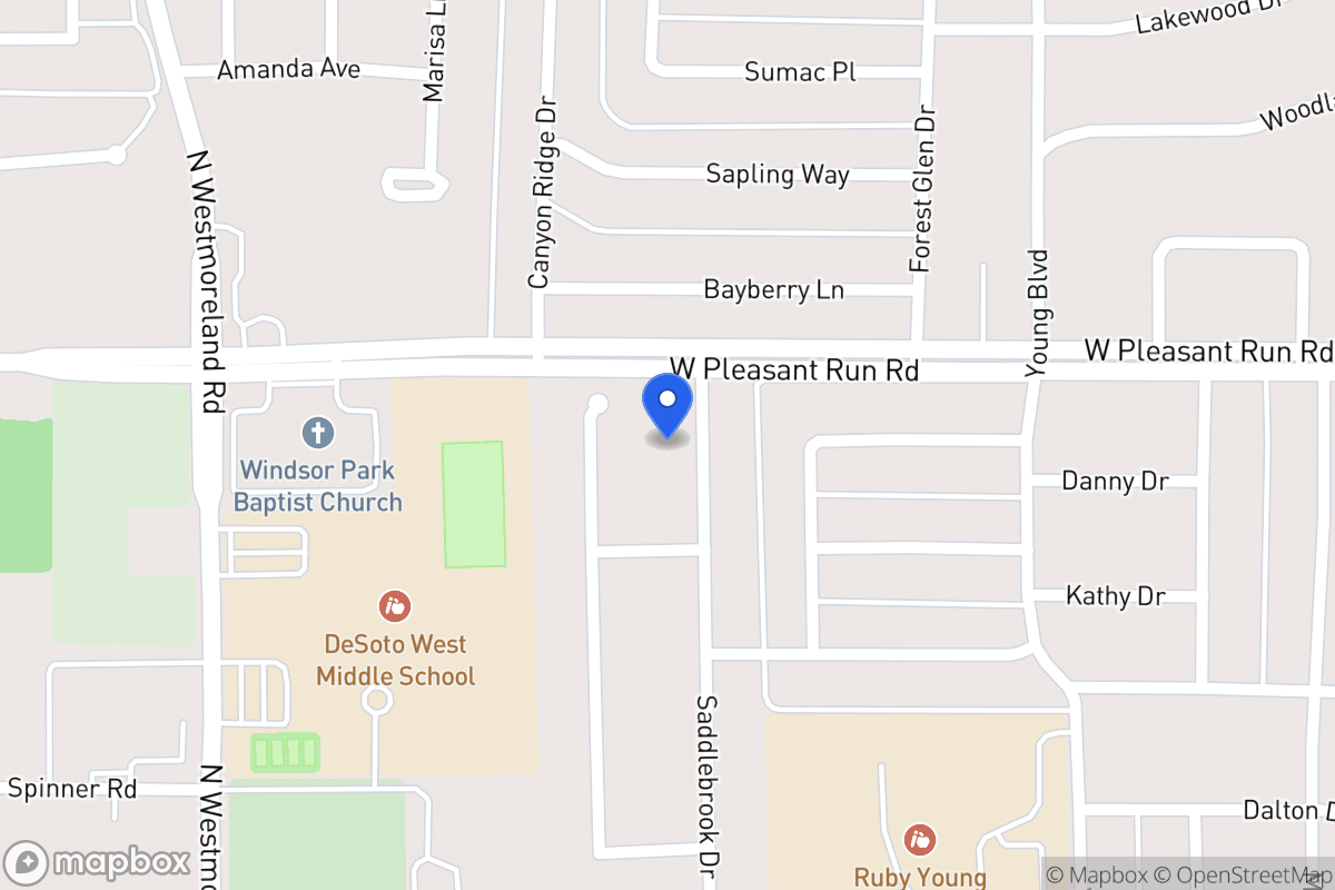 Map of 829 Saddlebrook Dr