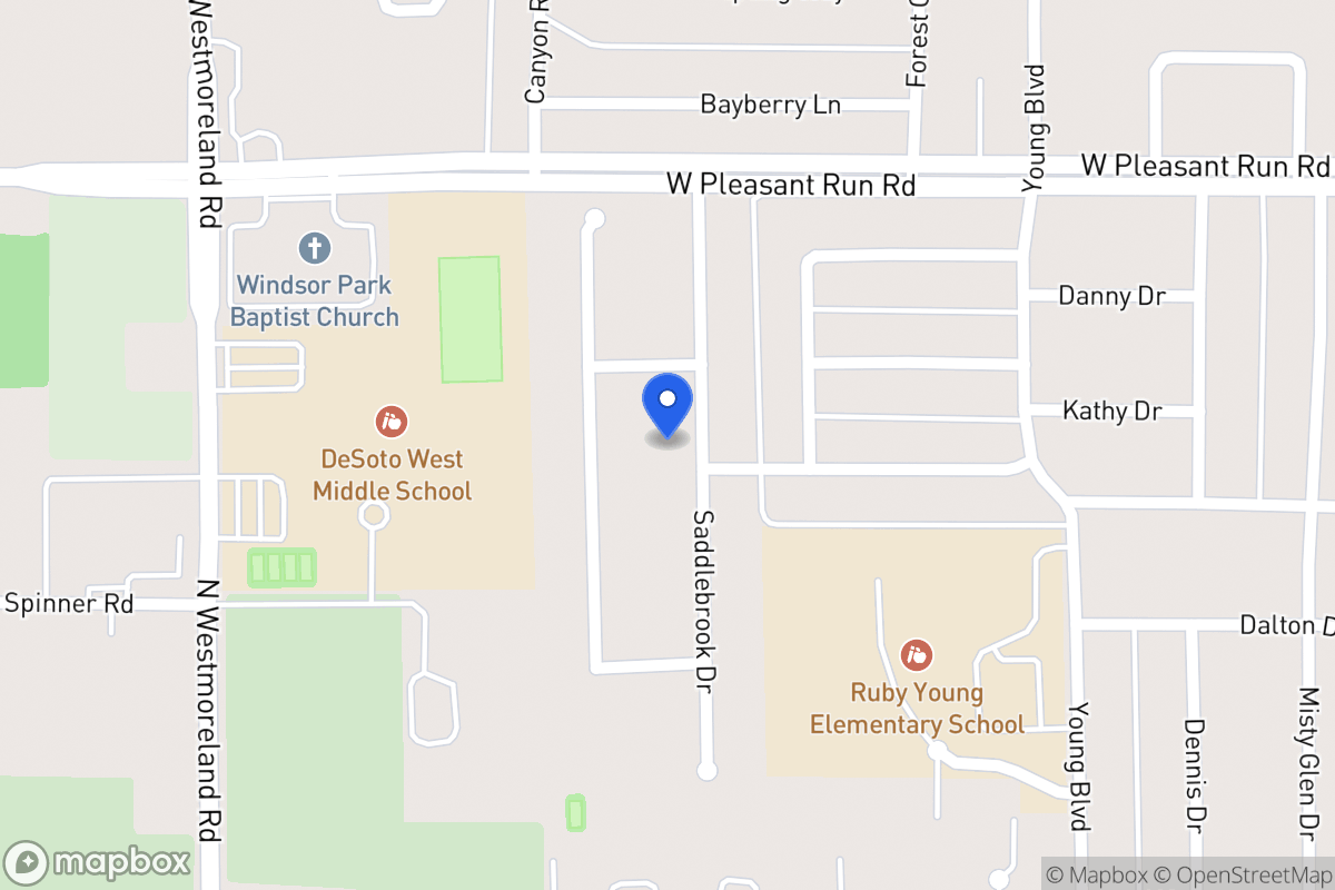 Map of 801 Saddlebrook Dr
