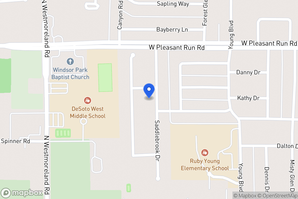 Map of 805 Saddlebrook Dr