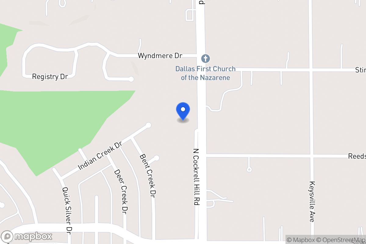 Map of 709 N Cockrell Hill Rd