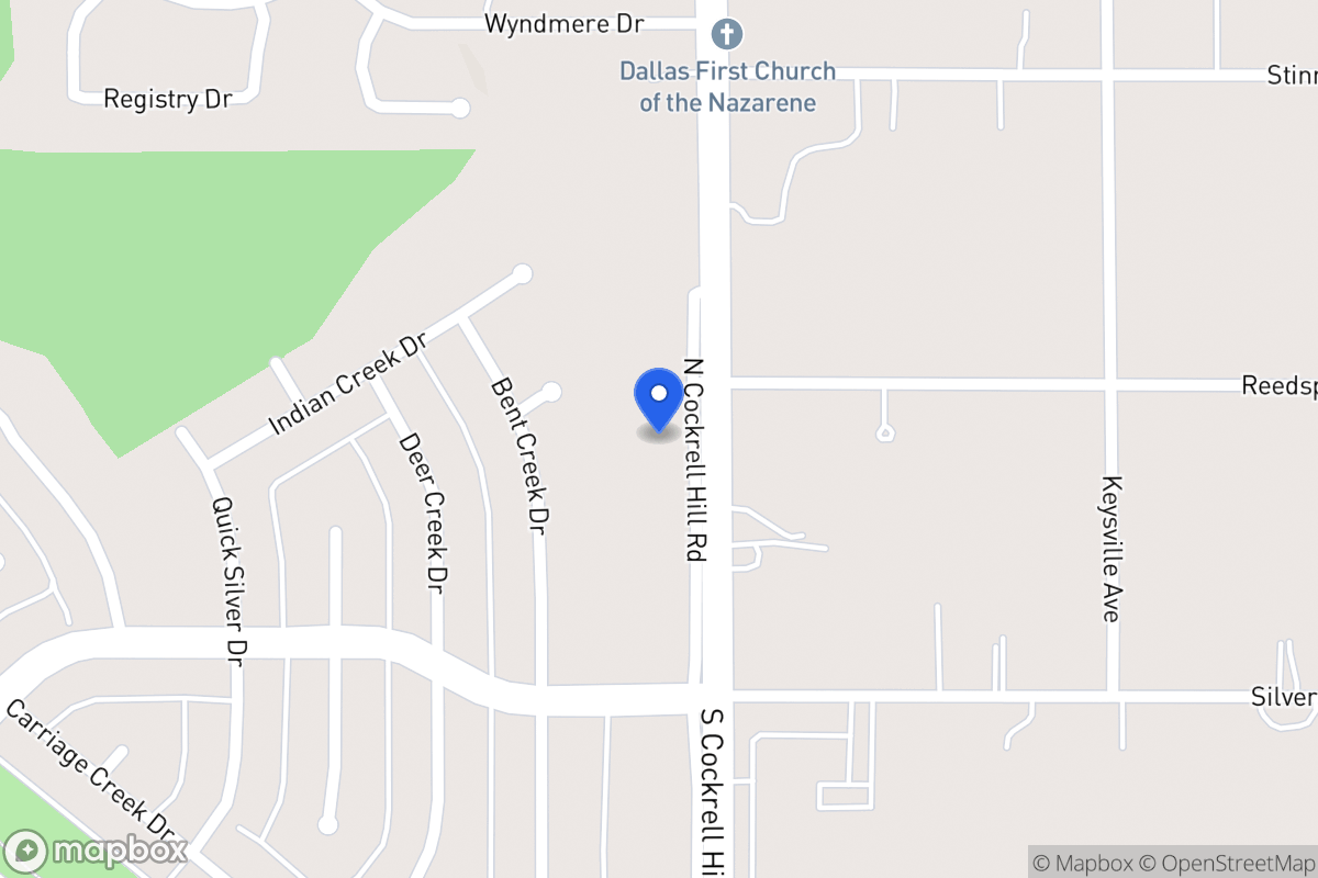 Map of 621 N Cockrell Hill Rd