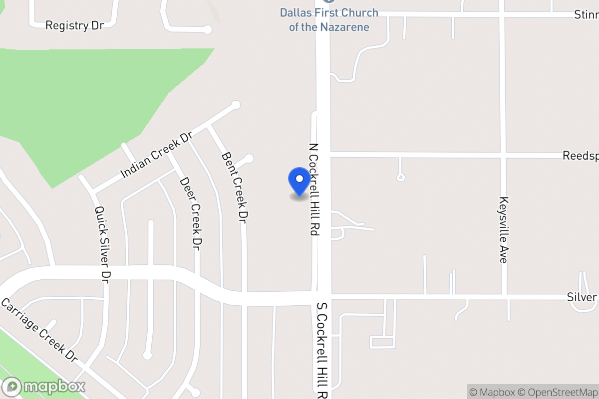 Map of 617 N Cockrell Hill Rd