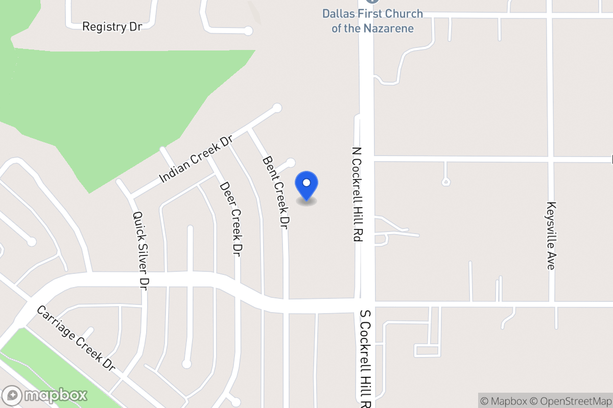 Map of 628 Bent Creek Dr