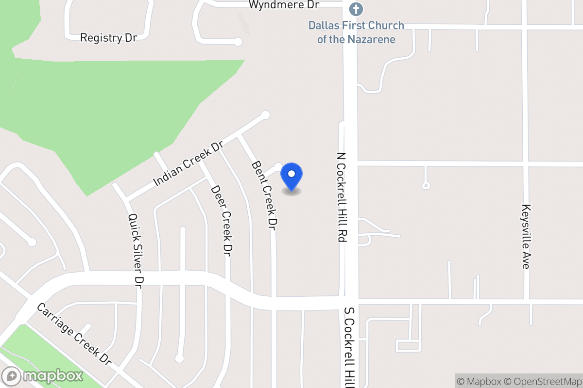 Map of 632  Bent Creek Dr   ,Desoto, Tx 751153633, Desoto