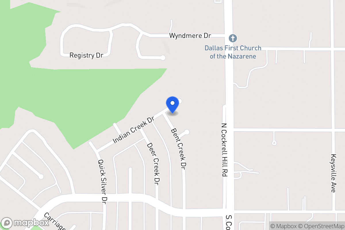 Map of 1322 Indian Creek Dr