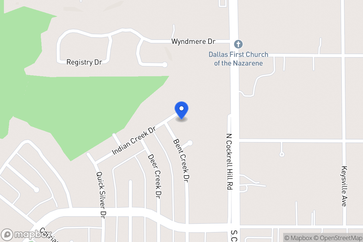Map of 1318 Indian Creek Dr