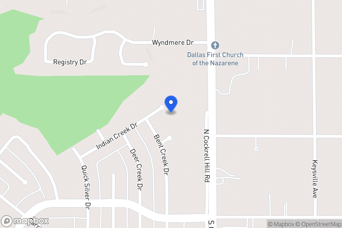 Map of 1314 Indian Creek Dr