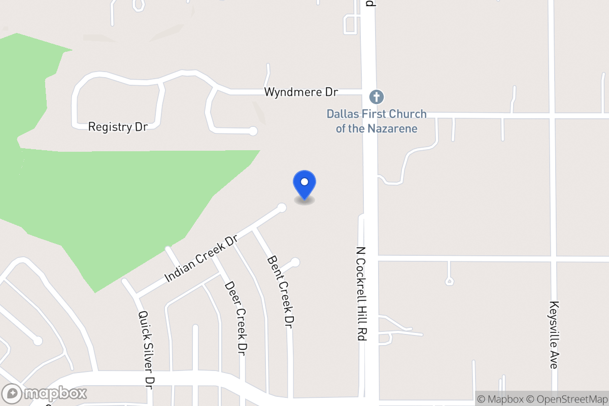 Map of 1310 Indian Creek Dr