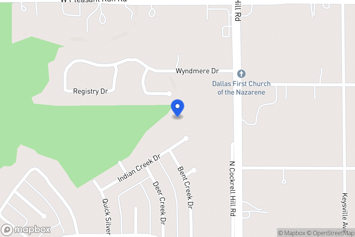 Map of 1313 Indian Creek Dr
