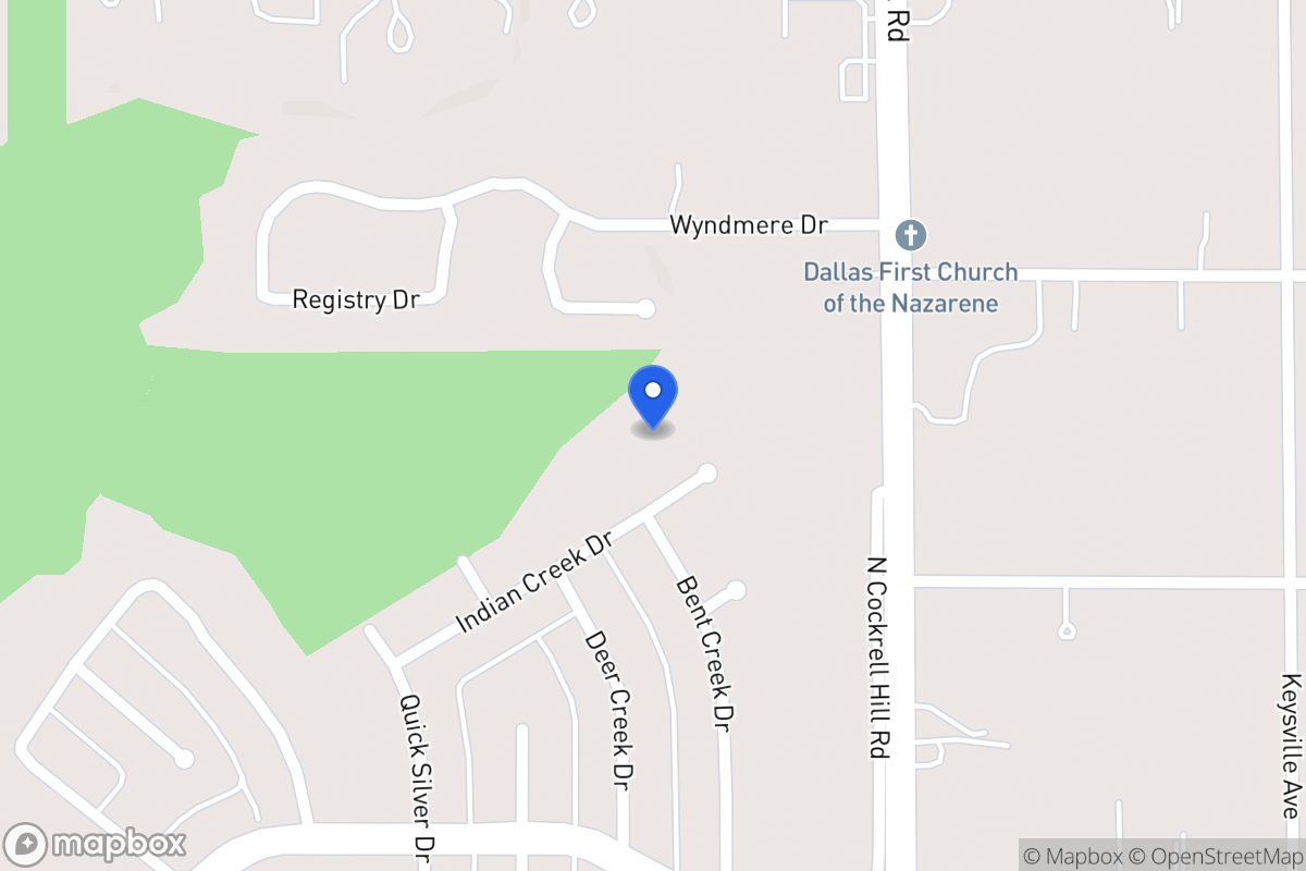 Map of 1317 Indian Creek Dr
