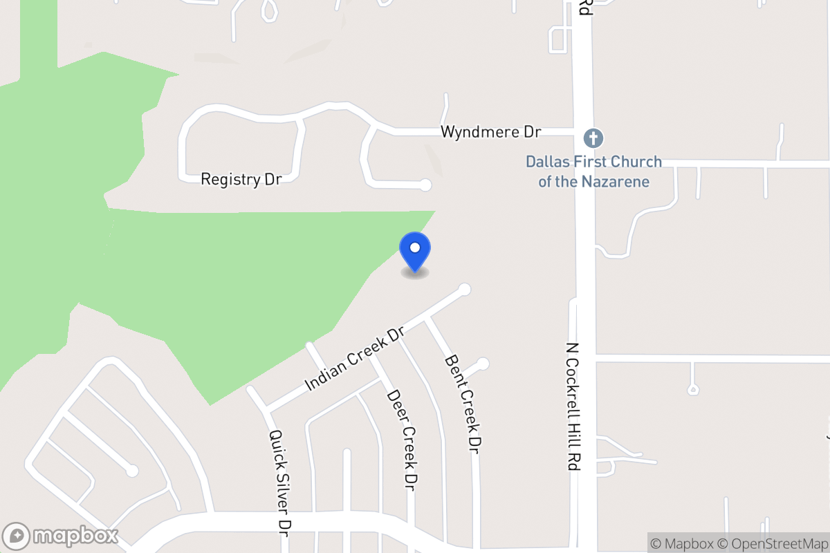 Map of 1321 Indian Creek Dr
