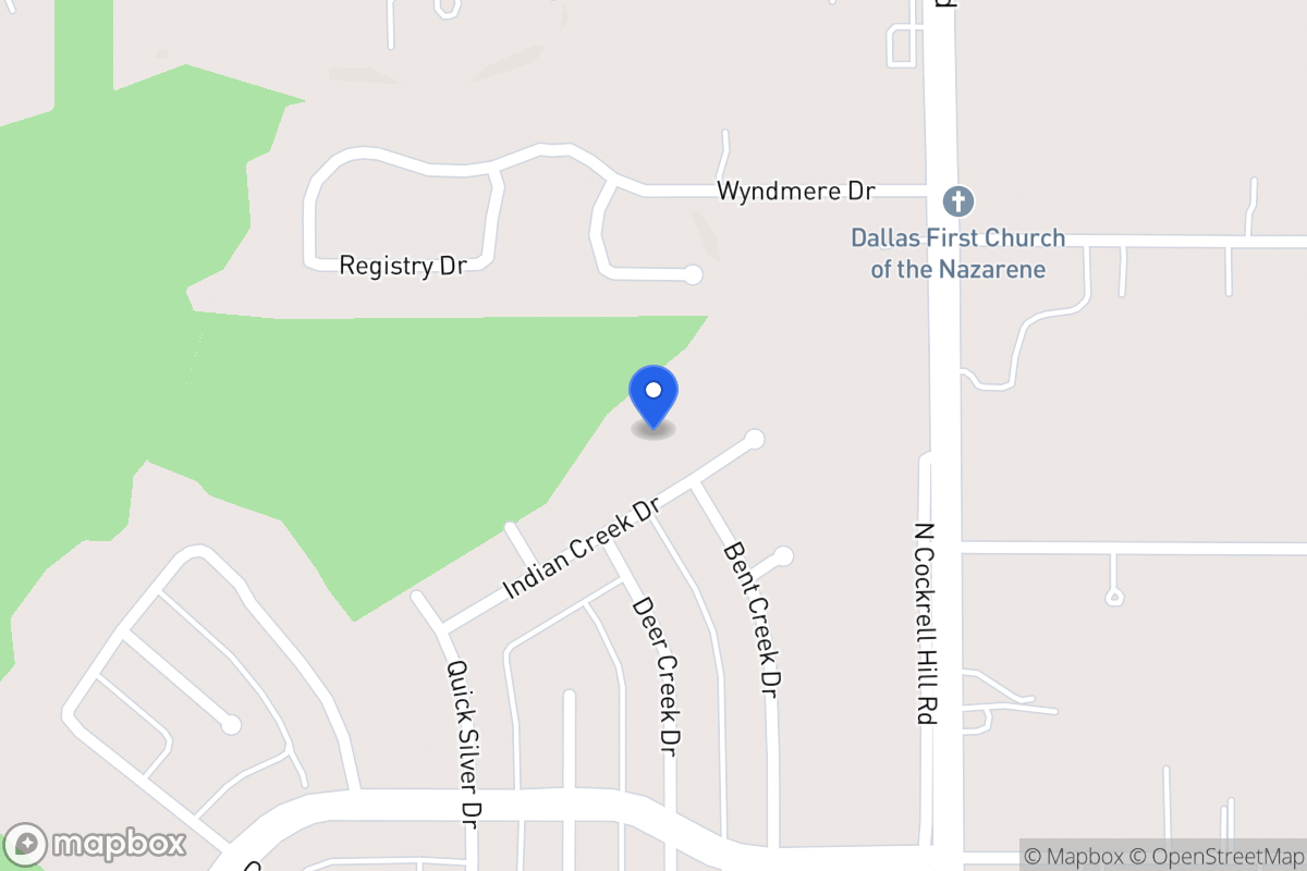 Map of 1325 Indian Creek Dr