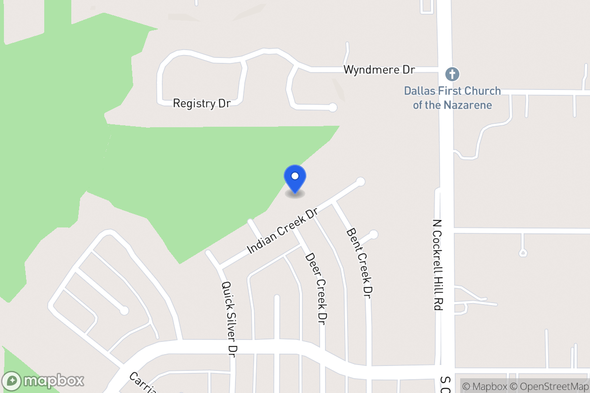 Map of 1333 Indian Creek Dr