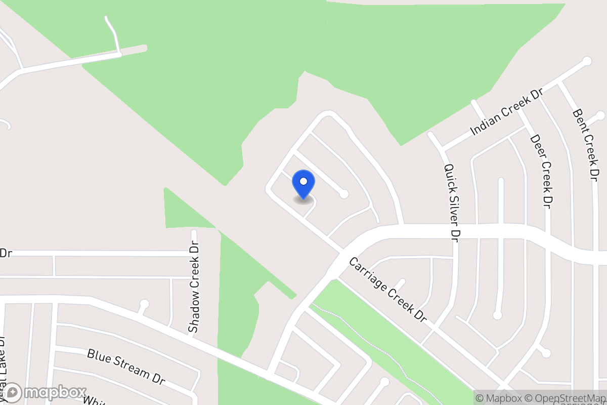 Map of 1611 Carriage Creek Dr