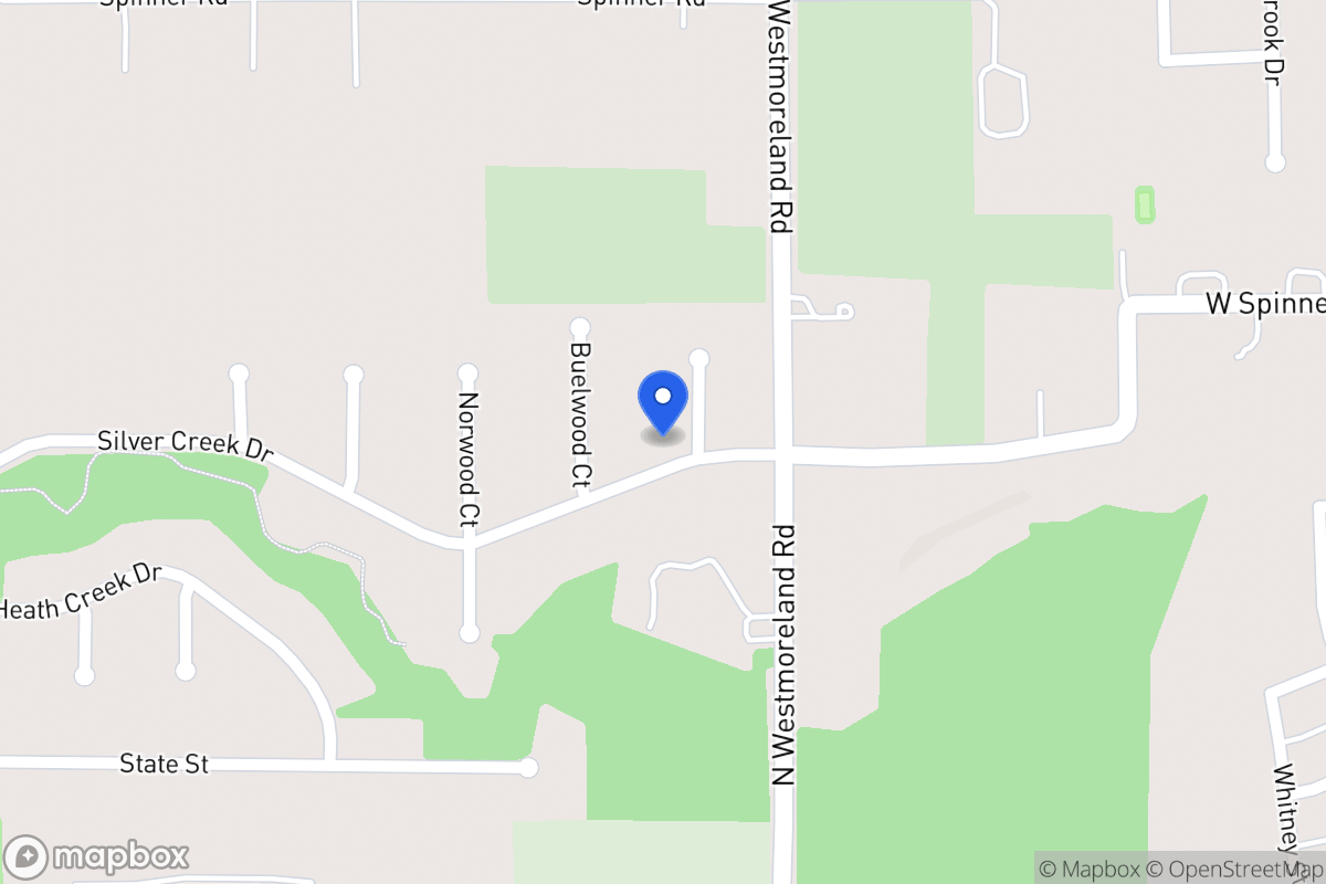 Map of 601 Meadow Wood Ct