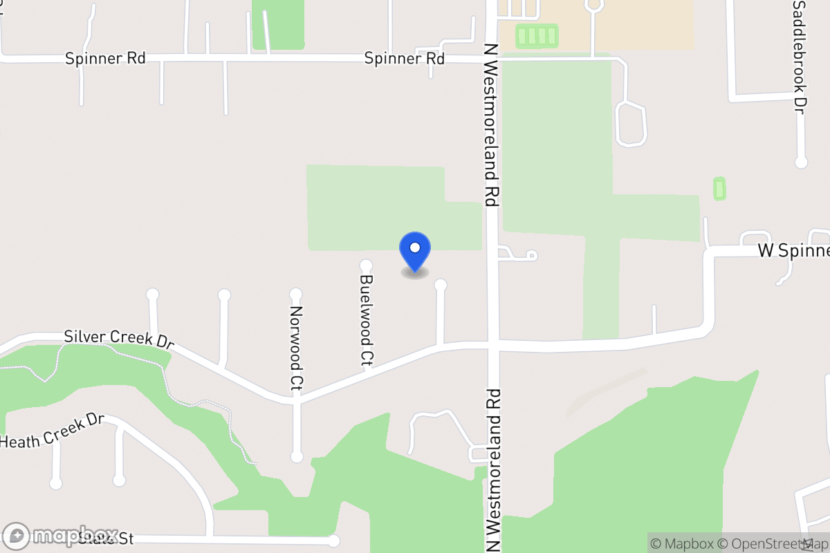 Map of 613 Meadow Wood Ct