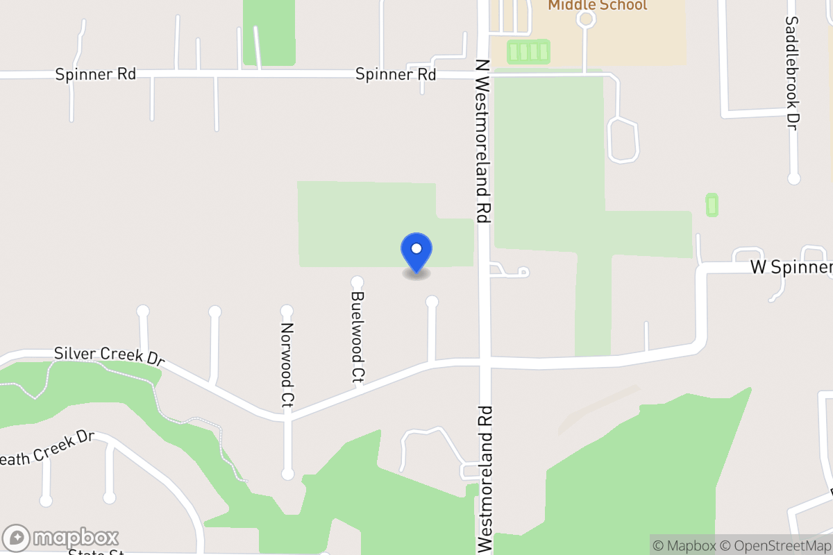 Map of 617 Meadow Wood Ct
