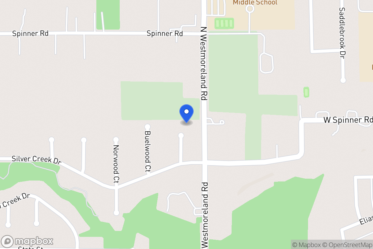 Map of 616 Meadow Wood Ct