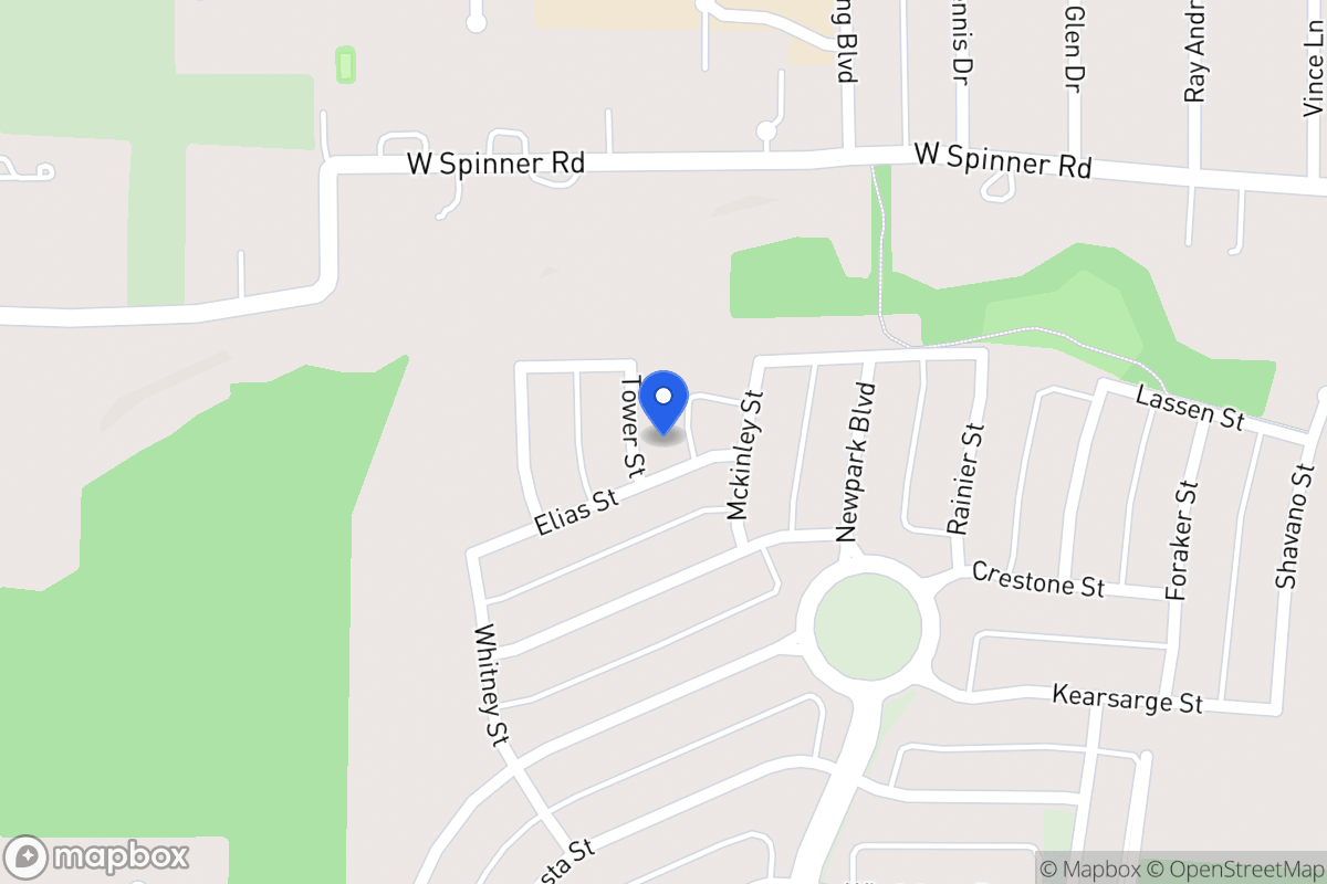 Map of 416 Tower St
