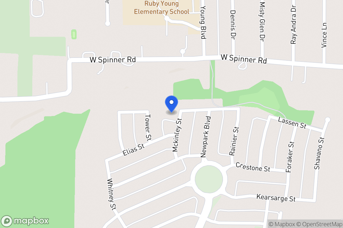 Map of 421 Mckinley St