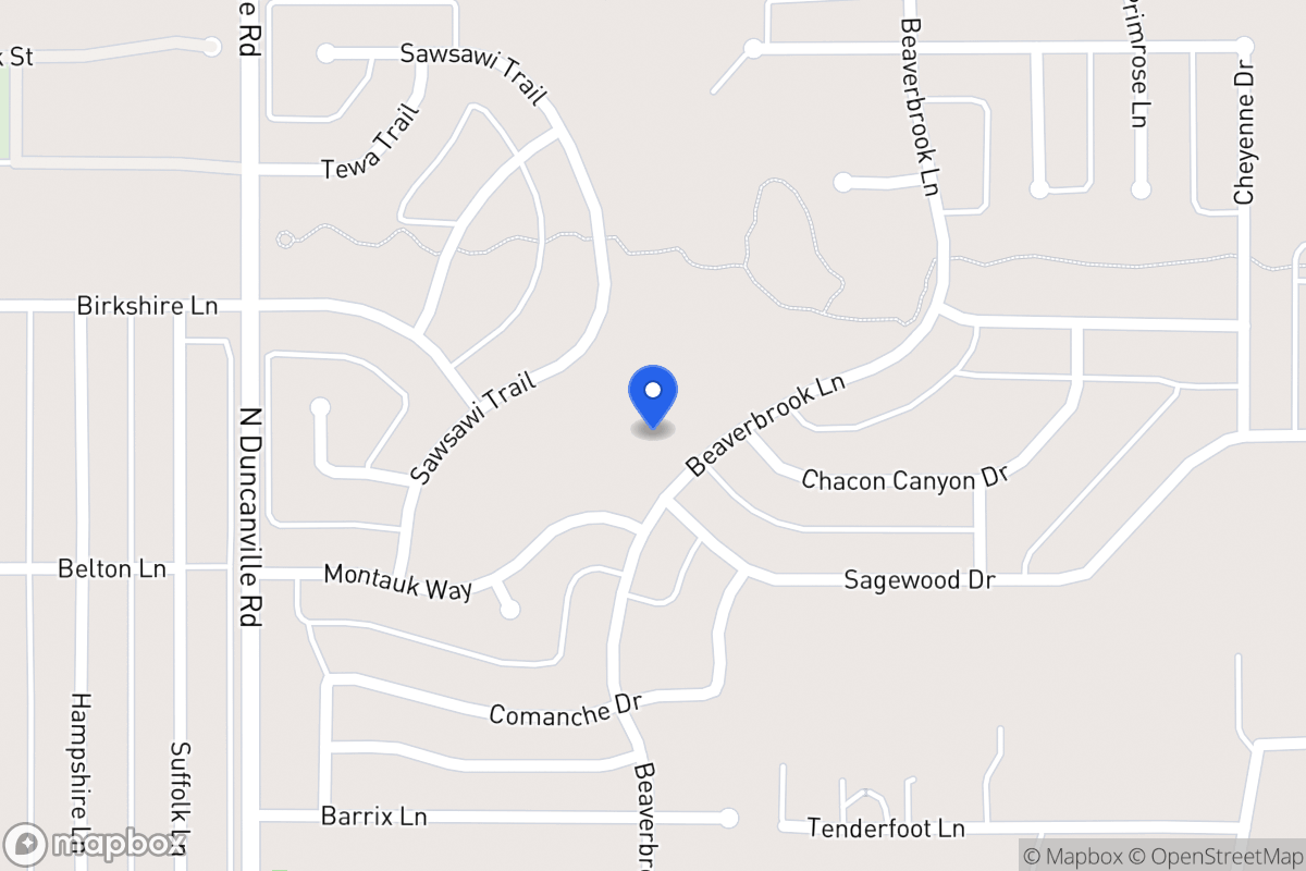 Map of 1109 Beaverbrook Ln