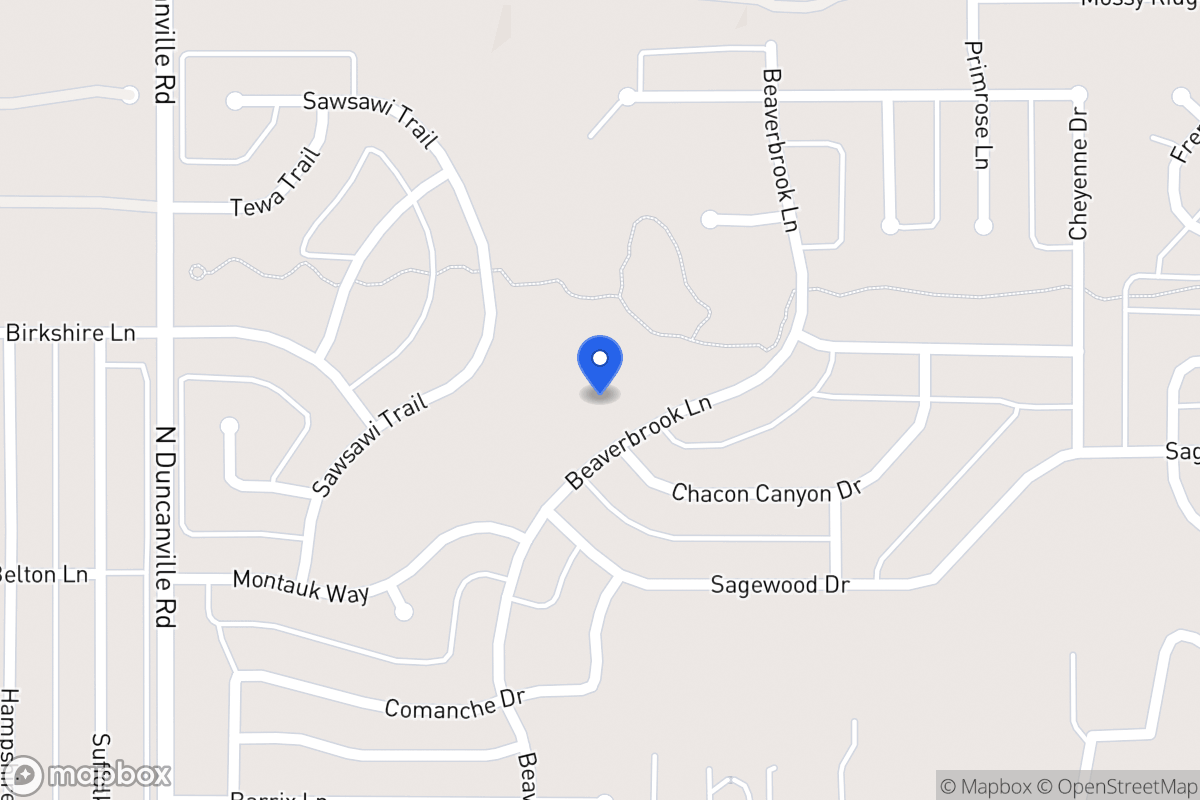 Map of 1121 Beaverbrook Ln