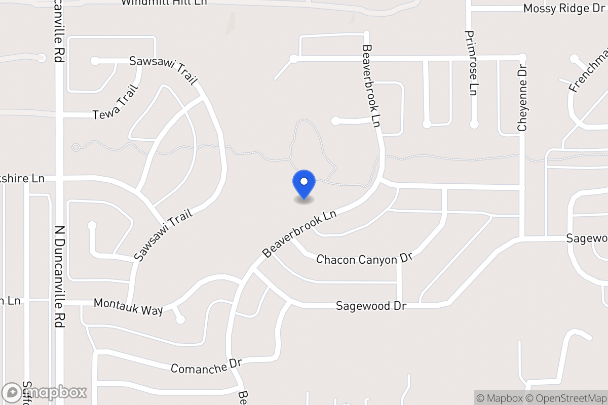 Map of 1129 Beaverbrook Ln