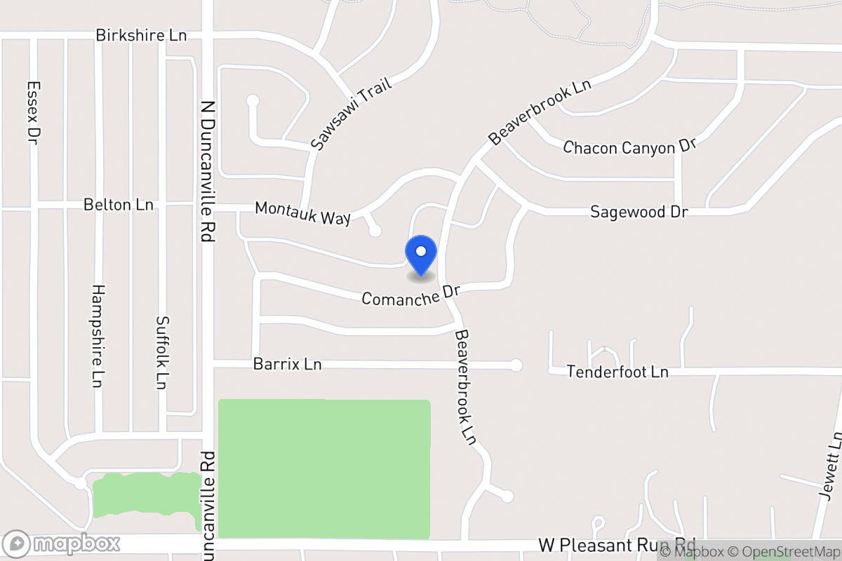 Map of 1023 Comanche Dr