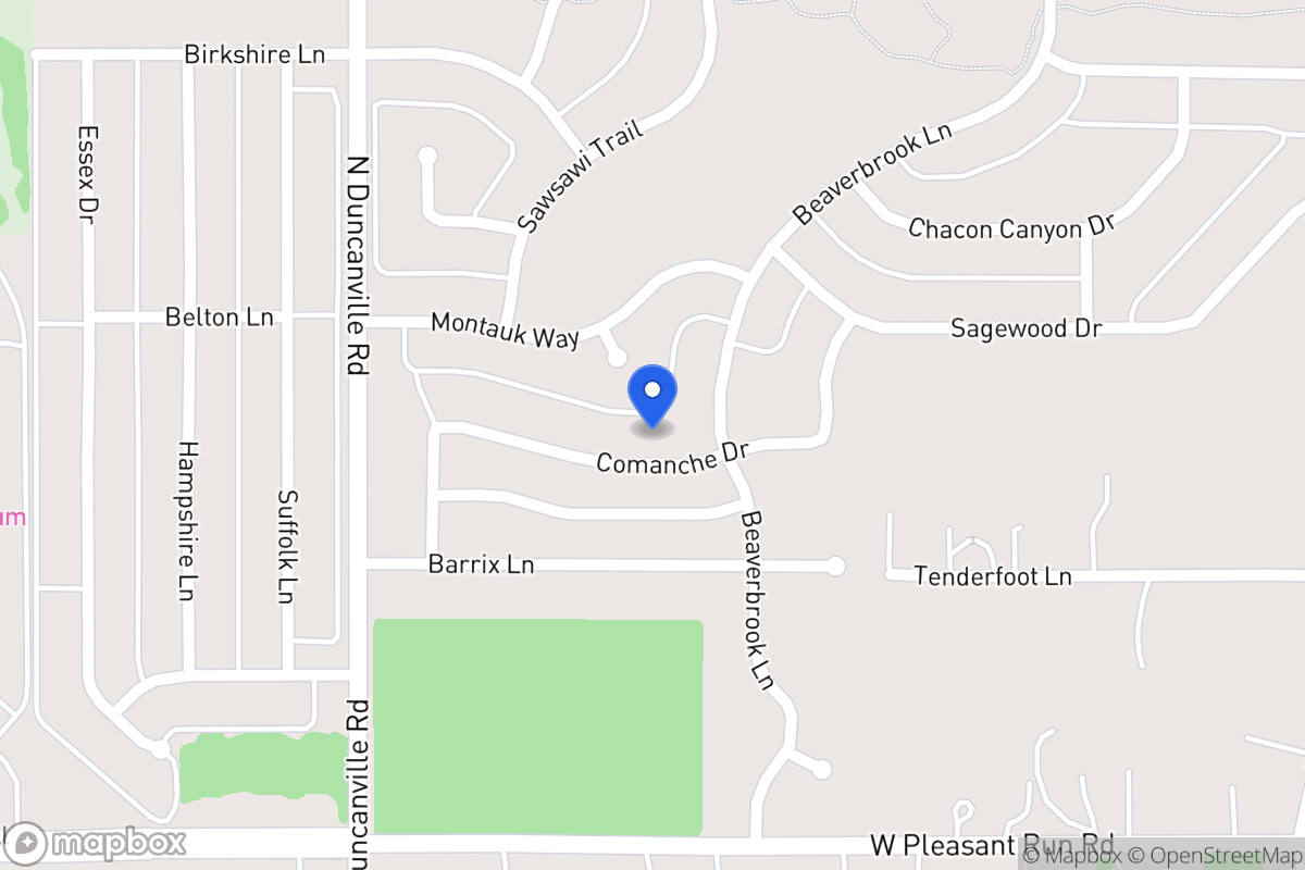 Map of 1933 Comanche Dr