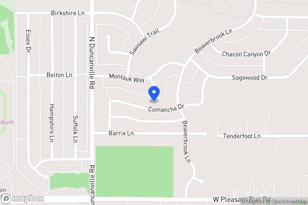 Map of 1929 Comanche Dr