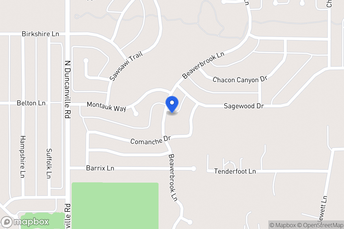 Map of 1030 Beaverbrook Ln