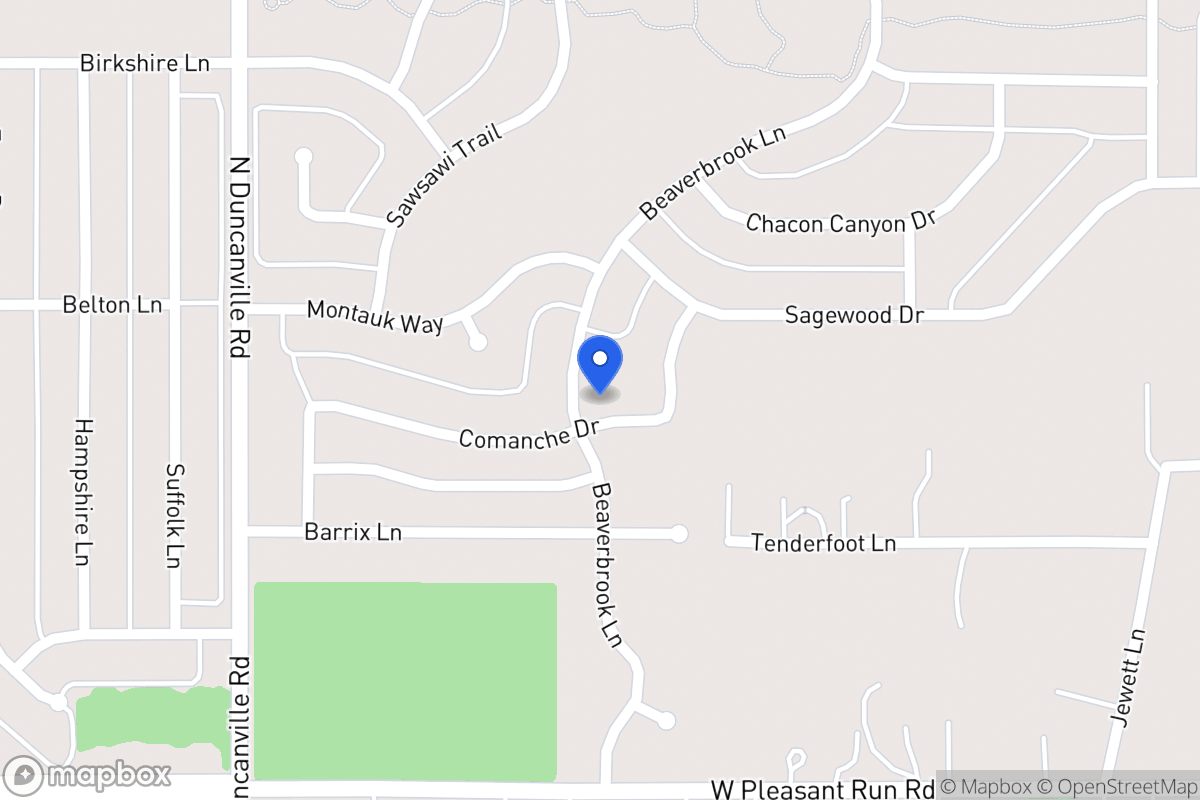 Map of 1022 Beaverbrook Ln
