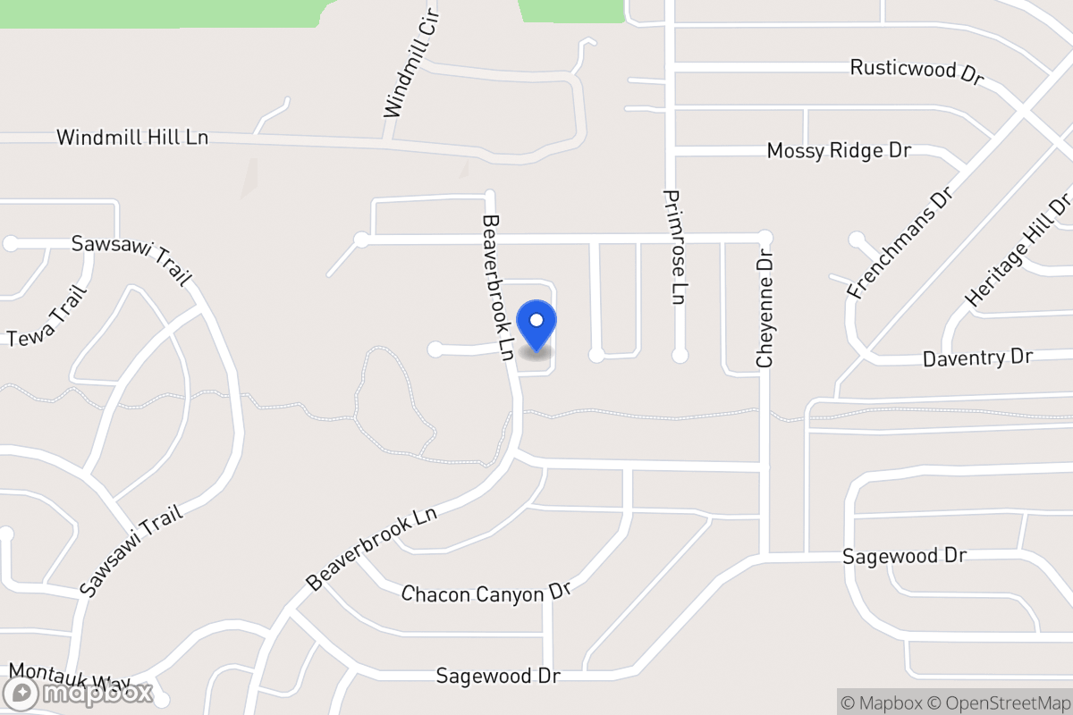 Map of 1208 Beaverbrook Ln