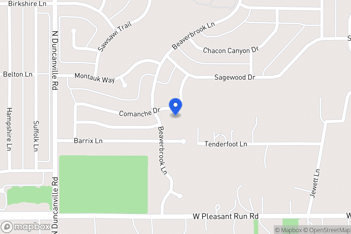 Map of 1944 Comanche Dr
