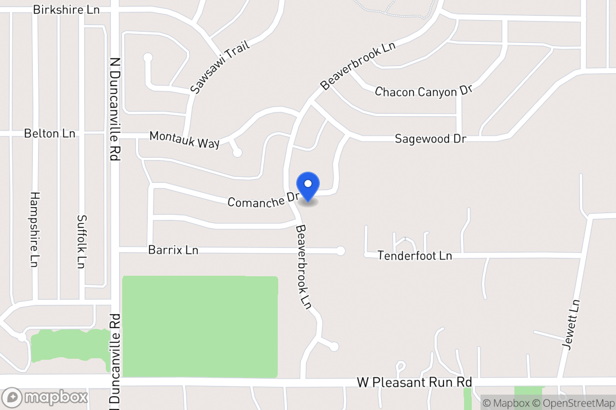 Map of 1018 Comanche Dr