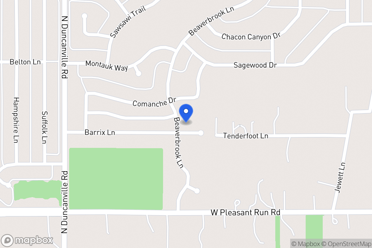 Map of 1805 Beaverbrook Ln