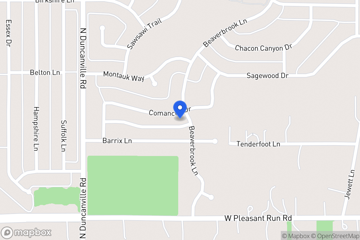 Map of 1940 Comanche Dr