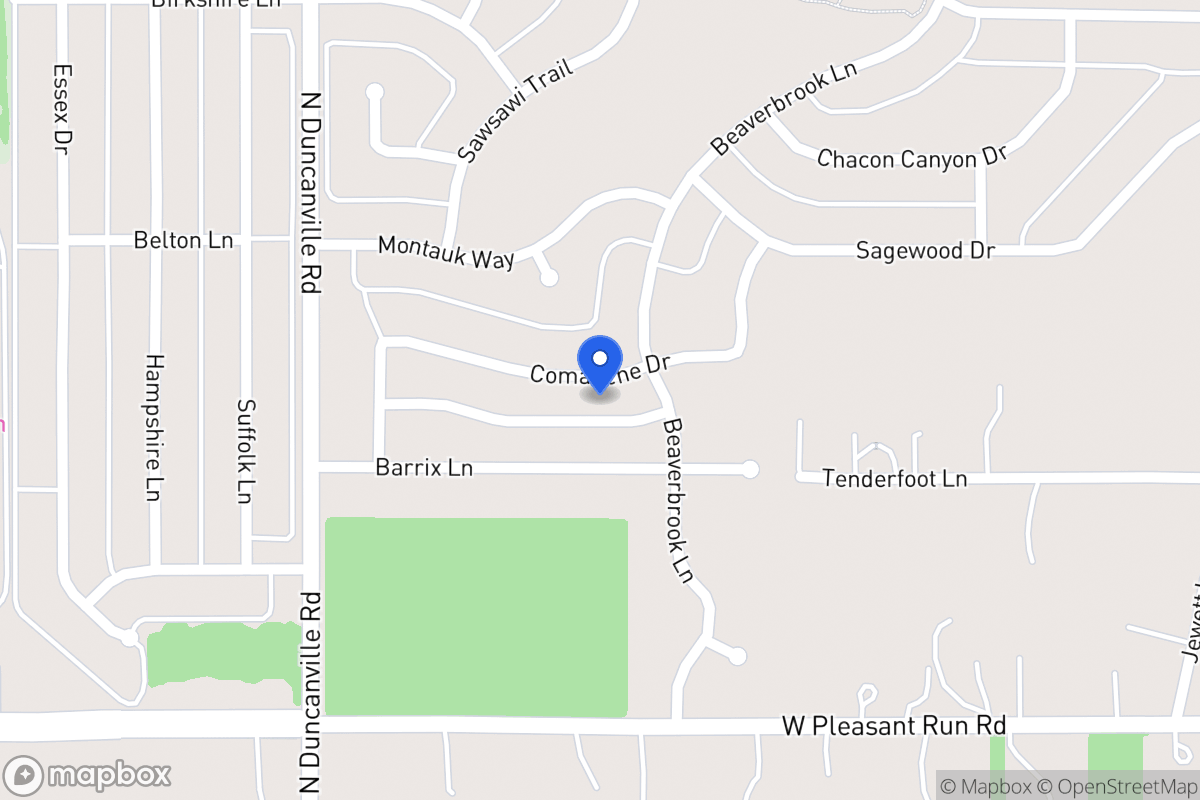 Map of 1936 Comanche Dr