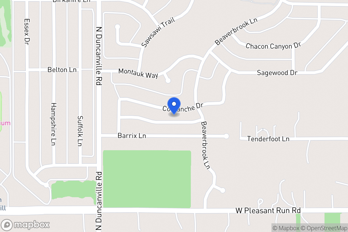Map of 1932 Comanche Dr