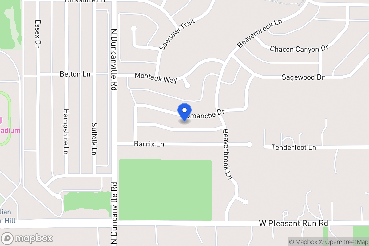 Map of 1928  Comanche Dr   ,Desoto, Tx, Desoto