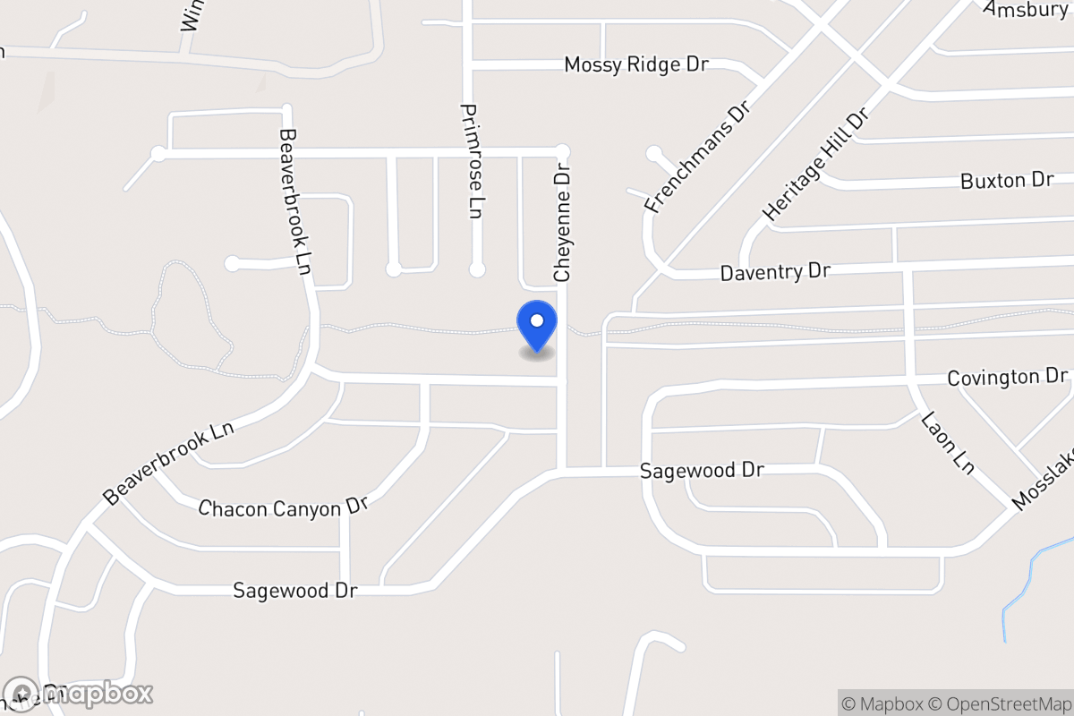 Map of 1601 Strayhorn Dr